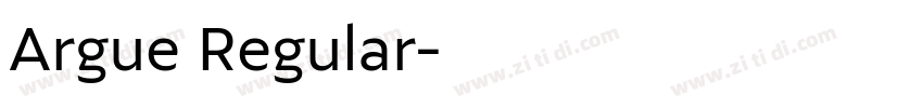 Argue Regular字体转换